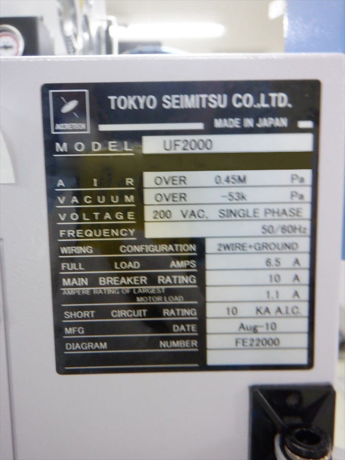 Accretech / TSK UF 2000 Prober