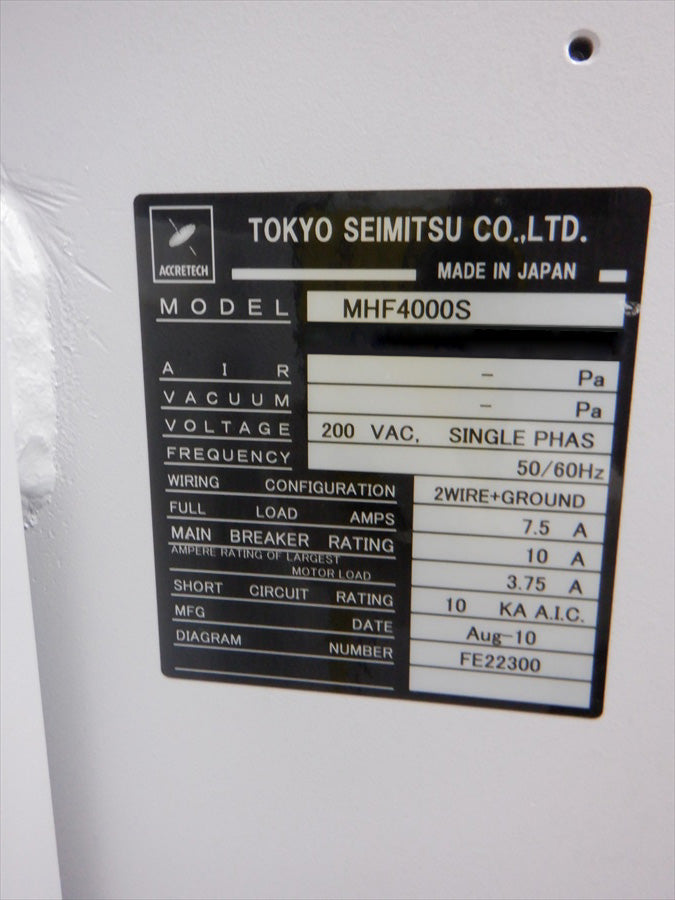 Accretech / TSK UF 2000 Prober