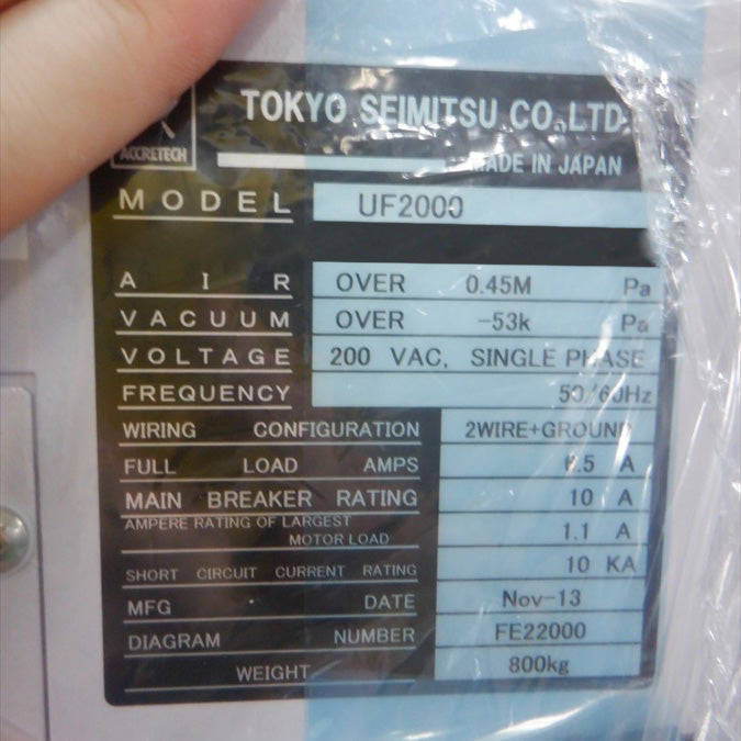 Accretech / TSK UF 2000 Prober