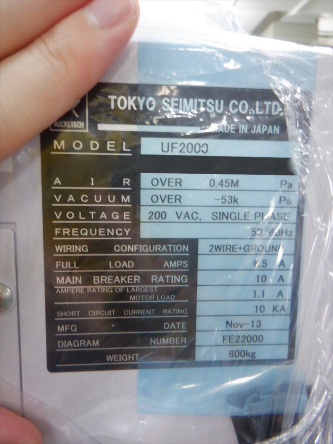 Accretech / TSK UF 2000 Prober
