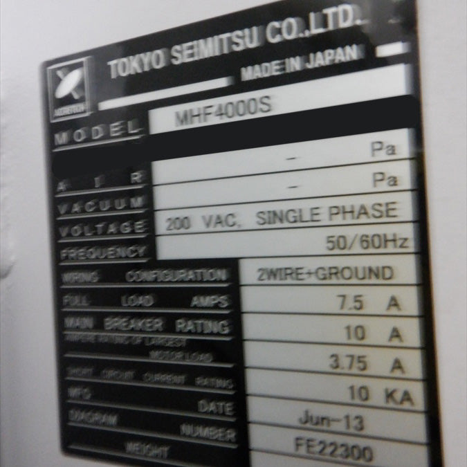 Accretech / TSK UF 2000 Prober