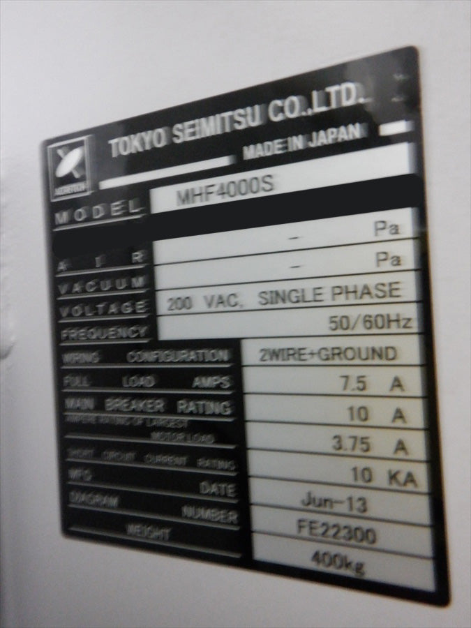 Accretech / TSK UF 2000 Prober