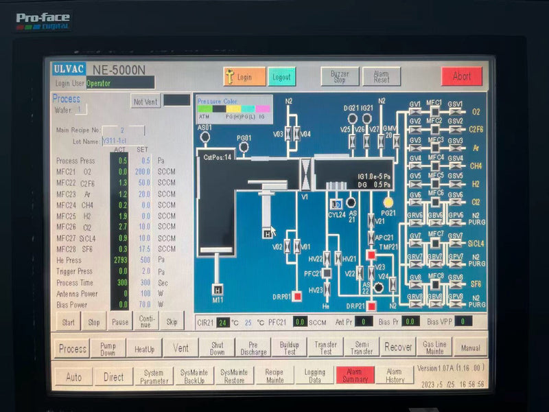 Ulvac NE 5000 N Etcher