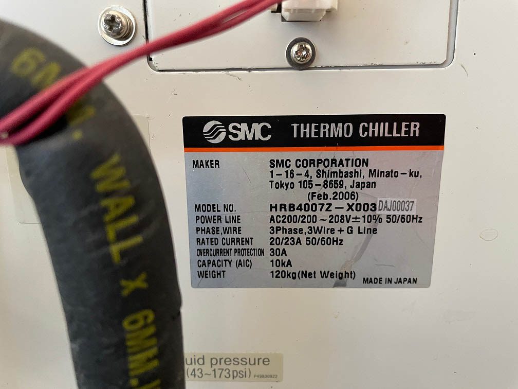 SMC HRB 4007 Z X 003 Chiller – Bridge Tronic Global