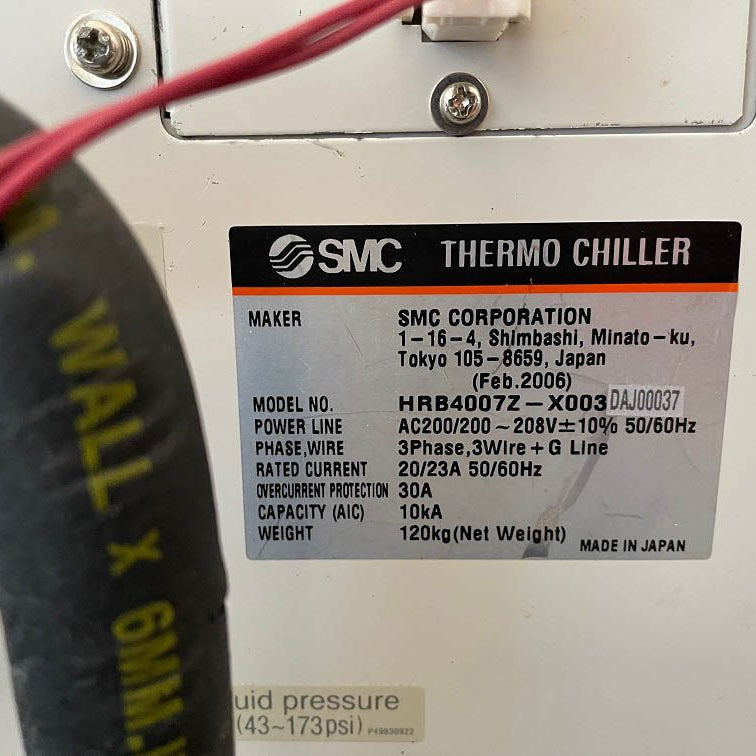 SMC HRB 4007 Z X 003 Chiller