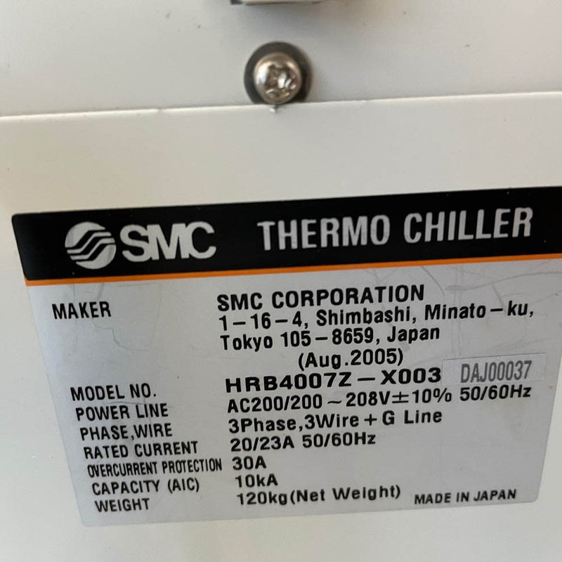 SMC HRB 4007 Z X 003 Chiller