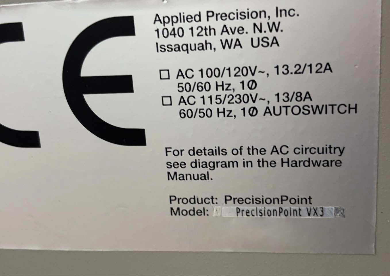 Applied Precision PrecisionPoint VX 3 Probe Card Analyzer – Bridge