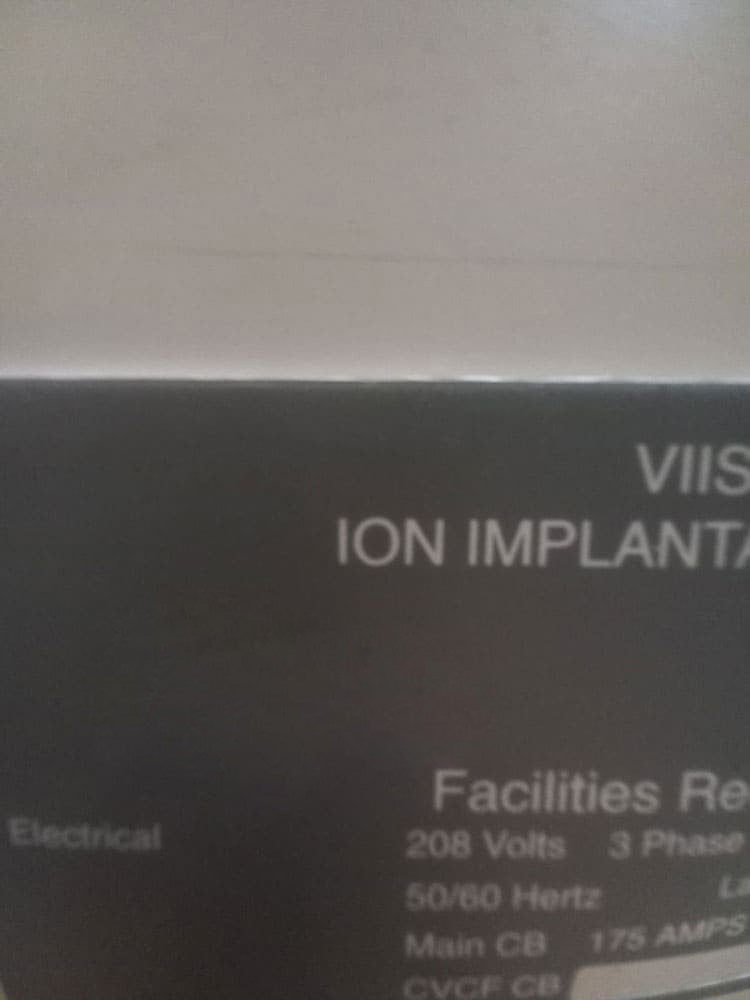 Applied Materials / Varian VIISta HC Ion Implanter