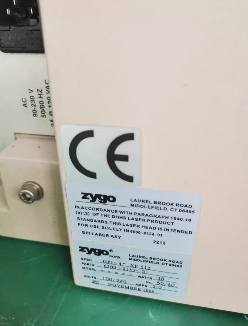 Zygo GPI 4'' XP 512 Interferometer