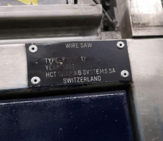 HCT 300 E 12 Slurry Wire Saw