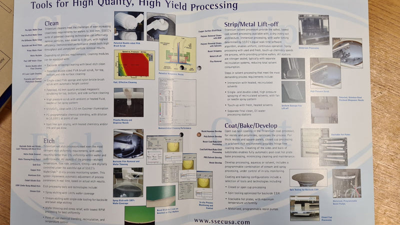 SSEC M 3300 Single Wafer Wet Processor