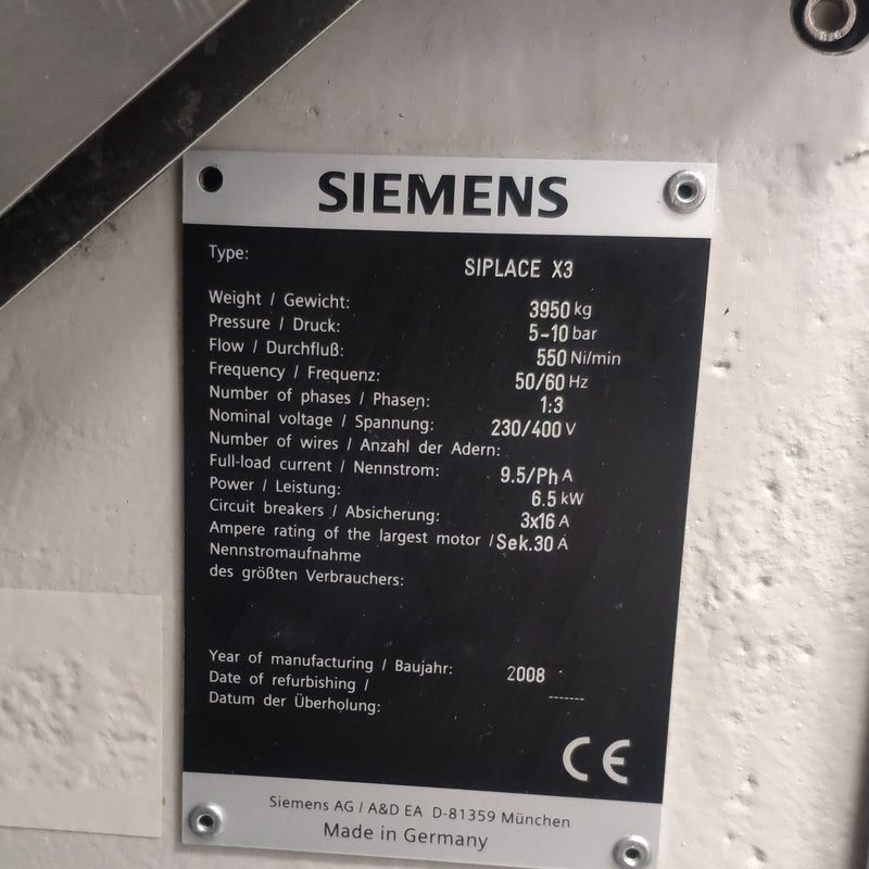 Siemens Siplace X 3 SMT Pick & Place Machine