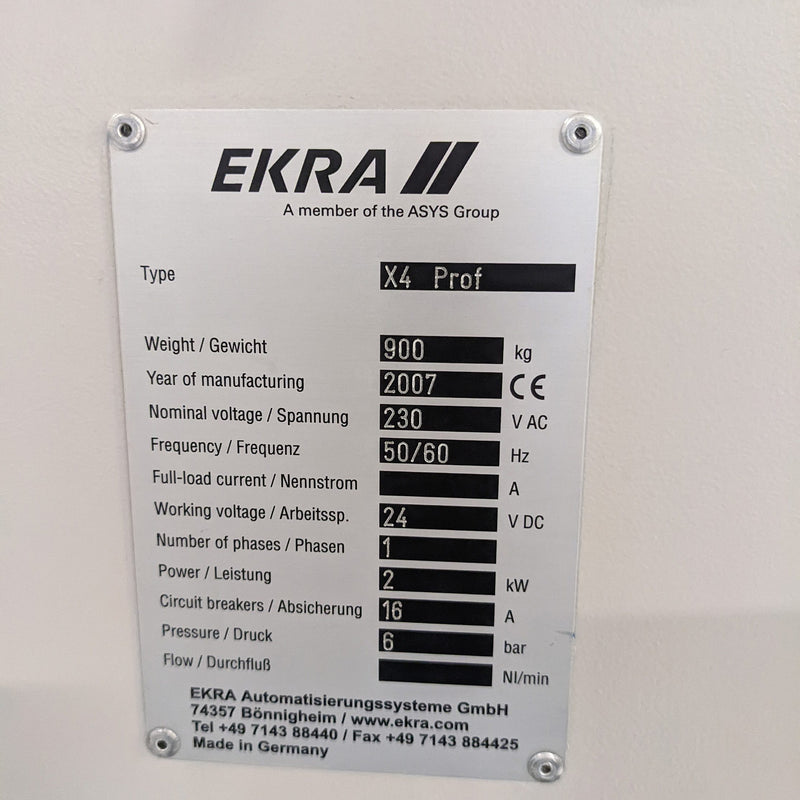 Ekra X 4 Screen Printer