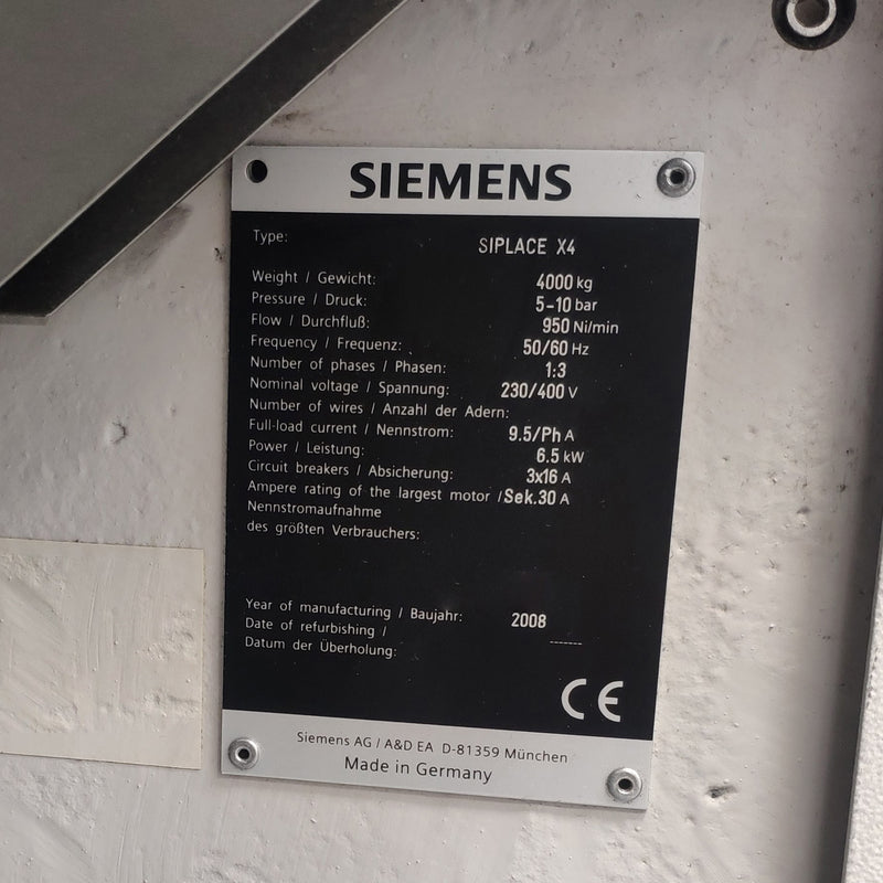 Siemens Siplace X 4 Placement Machine