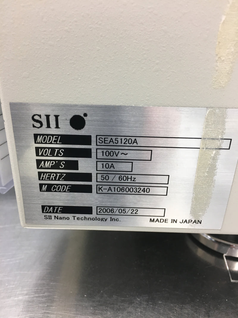 Seiko SEA 5120 A XRF (X-ray Fluorescence)