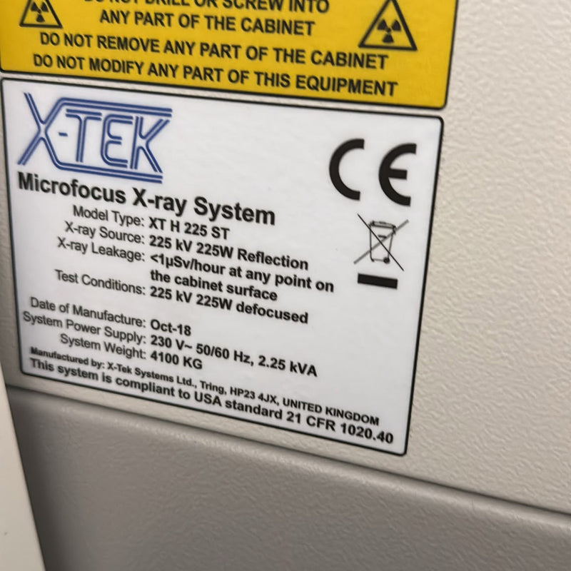 X-Tek / Nikon XT H 225 ST X-ray System