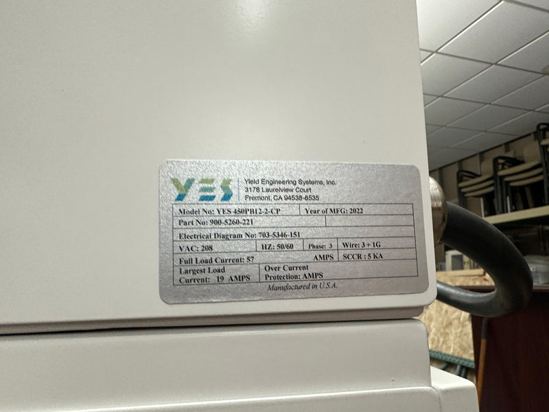 Yes 450 PB 12-2 CP Polyimide Bake Oven