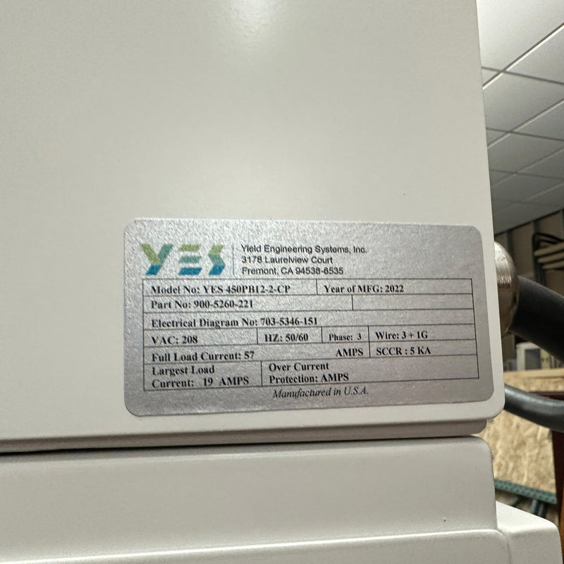 Yes 450 PB 12-2 CP Polyimide Bake Oven
