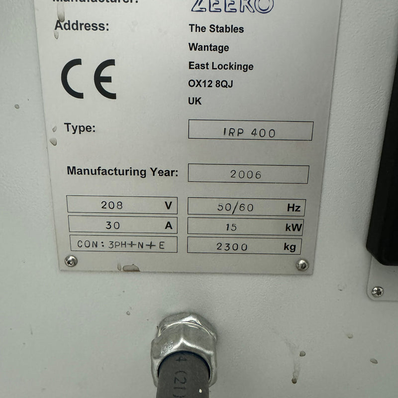 Zeeko IRP 400 Polisher