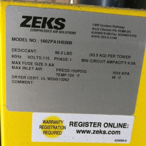 Zeks 160 ZPA 1 HE 000 Compressor