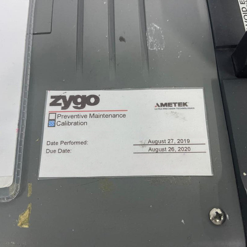 Zygo Verifire XP/D Laser Interferometer
