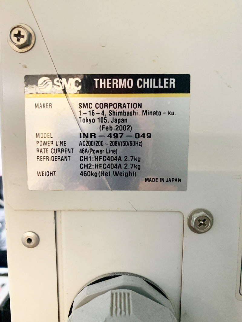 SMC INR 497-049 Thermo Chiller