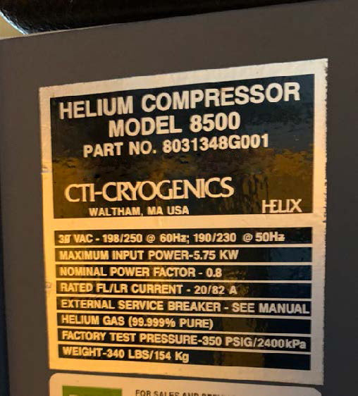 CTI 8500 Compressor