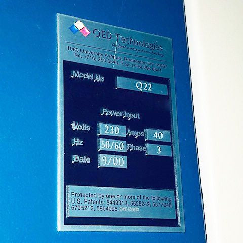 QED Technologies Q 22 MRF Precision Polisher