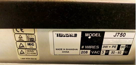Teradyne J 750 Tester