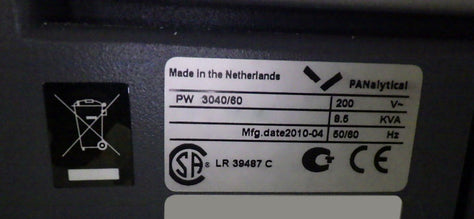 Malvern Panalytical X'Pert Pro MPD XRD (X-ray Diffractometer)
