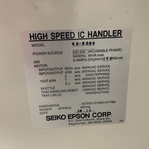 Seiko / Epson NS 8080 Handler
