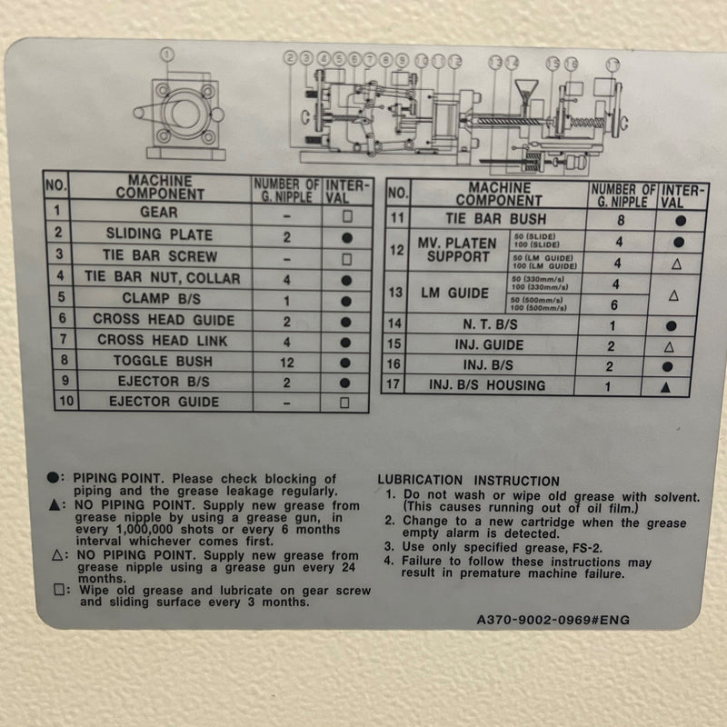 FANUC Roboshot A-S 100 iA Injection Molding Machine