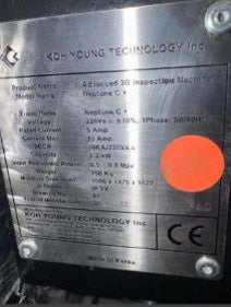 Koh Young Neptune C+ Advanced 3D Inspection Machine