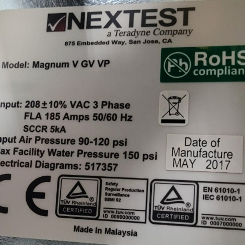 Teradyne / Nextest Magnum V GV VP Memory Test System