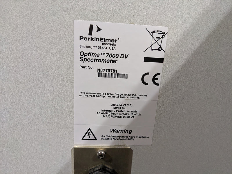 Perkin Elmer Optima 7000 DV Spectrometer