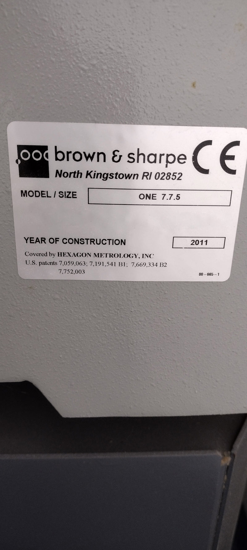 Brown & Sharpe ONE 7.7.5 CMM (Coordinate Measuring Machine)
