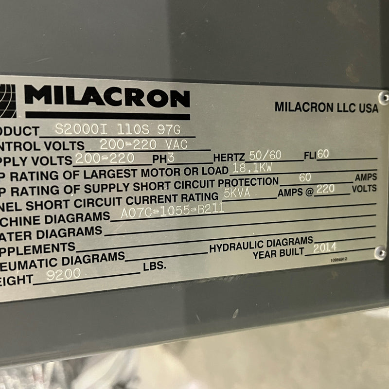 FANUC Roboshot A-S 100 iA Injection Molding Machine