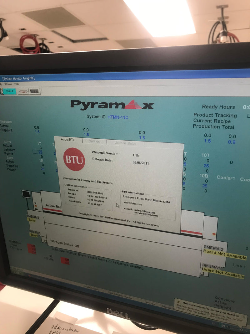 BTU Pyramax 125 N Reflow Oven