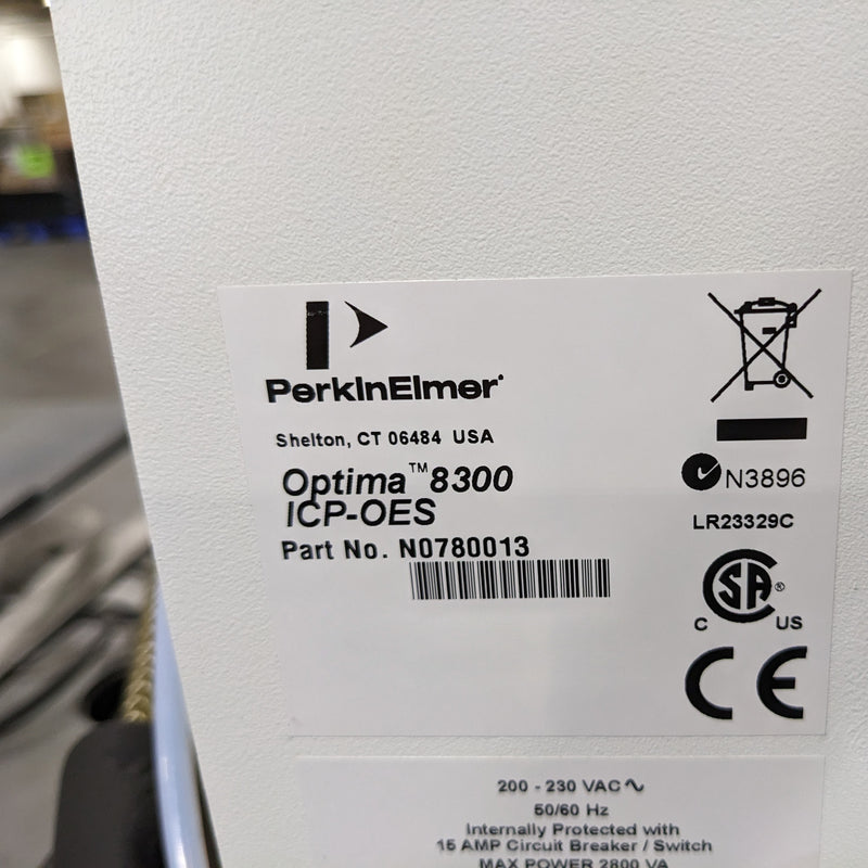 Perkin Elmer Optima 8300 ICP-EOS (Inductively Coupled Plasma - Optical Emission Spectrometer)