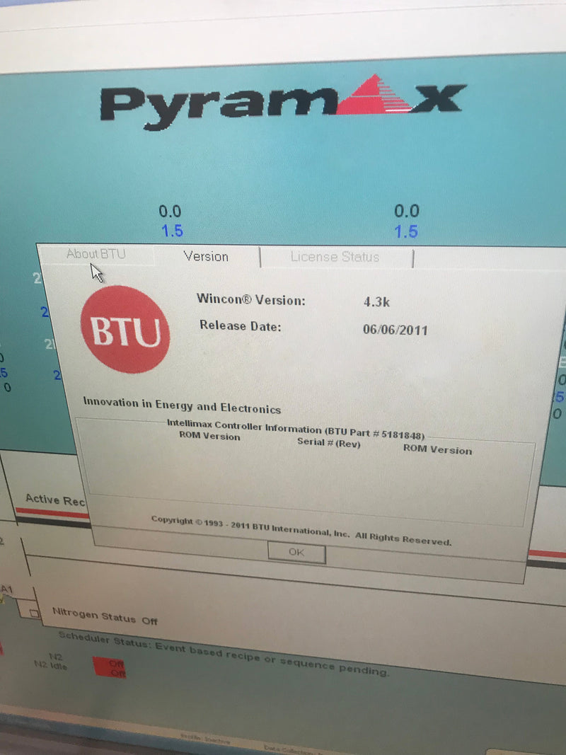 BTU Pyramax 125 N Reflow Oven
