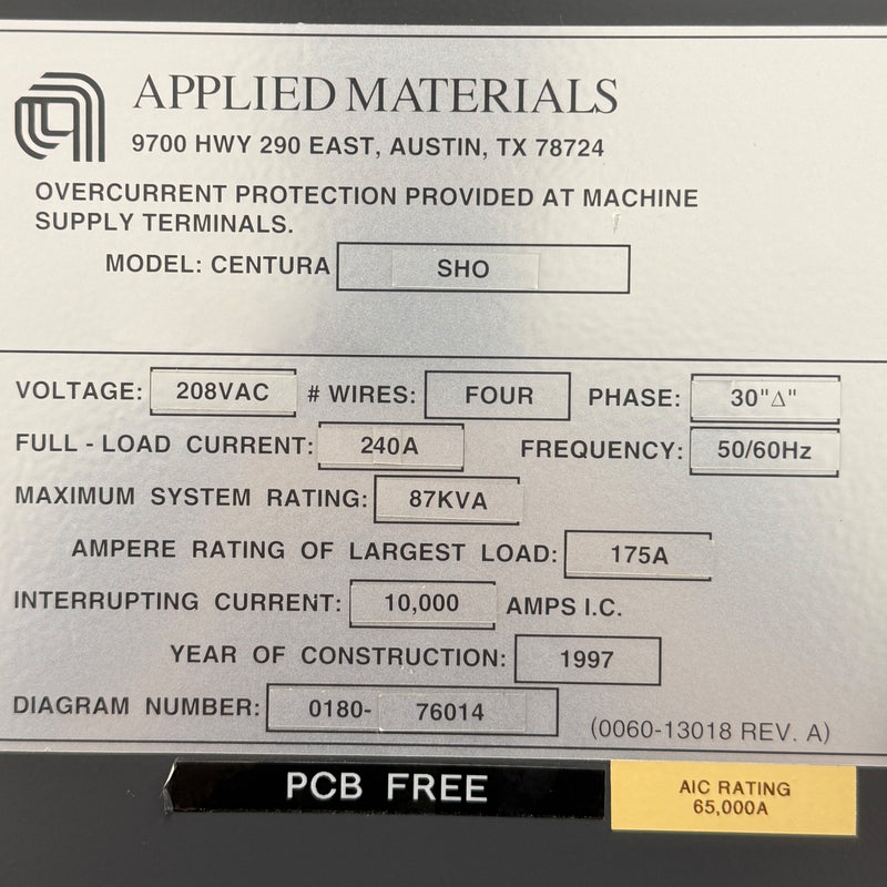 Applied Materials Centura 5200 MxP