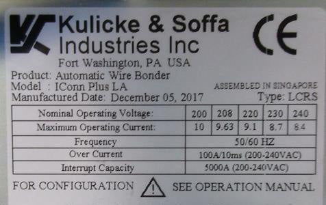 K&S IConn Plus LA Automatic Wire Bonder