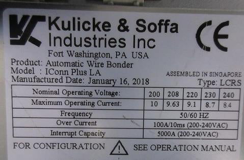 K&S IConn Plus LA Automatic Wire Bonder