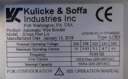 K&S IConn Plus LA Automatic Wire Bonder