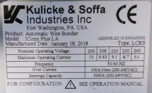 K&S IConn Plus LA Automatic Wire Bonder