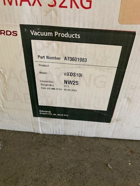 Edwards nXDS 10 i Dry Vacuum Pump