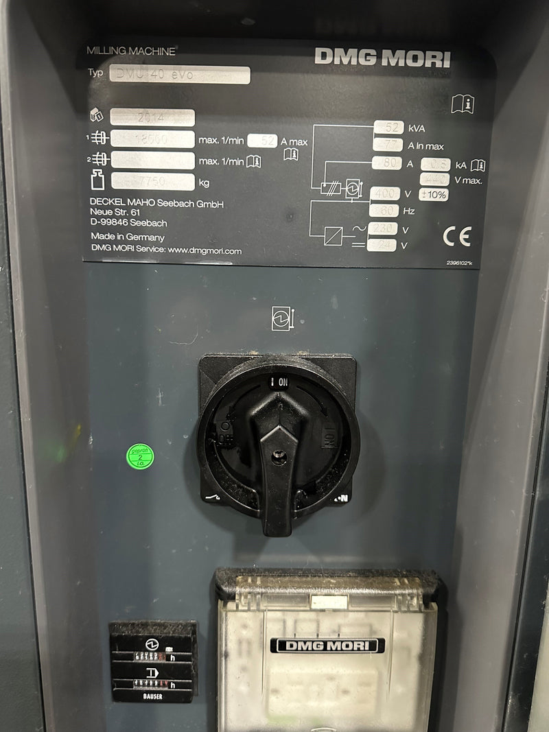 Mori Seiki DMU 40 eVo Milling Machine