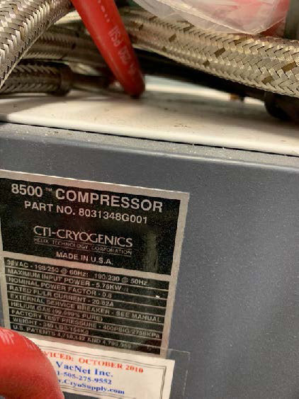 CTI 8500 Compressor