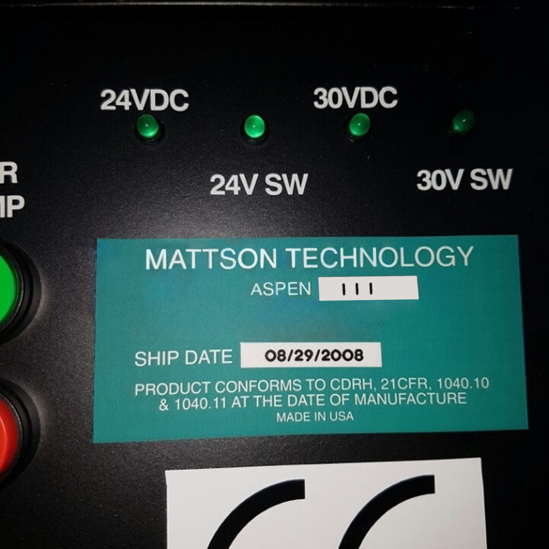 Mattson Aspen III Light Etcher
