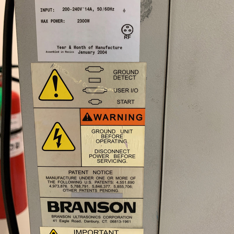 Branson 2000 iW+ Ultrasonic Welder